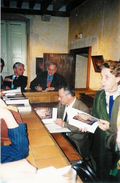 dédicace à l'Abbaye de l'Epau (Le Mans) en 1999